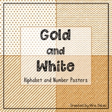 Gold and White Class Decor Posters