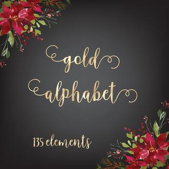 Gold font, Gold foil alphabet, Gold letters clipart, Gold numbers, Gold ...