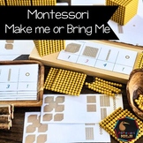 Montessori math: Golden Beads 'Make me' for Bank Game