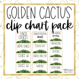 Golden Cactus Clip Chart Pack