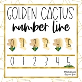 Golden Cactus Number Line