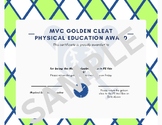 Golden Cleat Physical Education Award