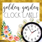 Golden Garden Clock Labels