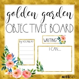 Golden Garden Objectives Board {Editable}