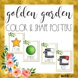 Golden Garden Shape and Color Posters