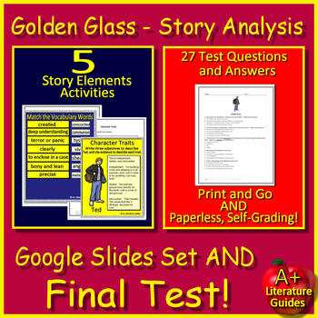 Preview of Golden Glass by Alma Luz Short Story Activities - Google Slides and Final Test