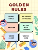 Golden Rules Classroom Rules Poster