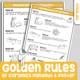 Golden Rules of Ceramics Poster and Handout