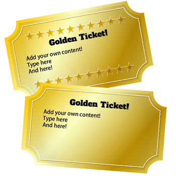 Golden Ticket by Z is for Zebra | Teachers Pay Teachers