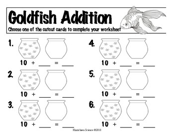 Goldfish Addition by ARH Counseling | Teachers Pay Teachers