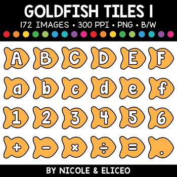 gold fish cracker clip art