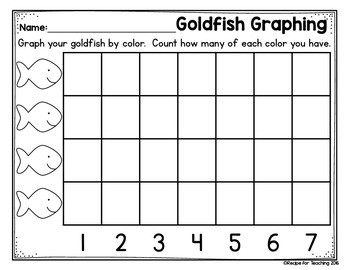 Goldfish Math Activities by Recipe for Teaching | TpT