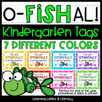 Preview of Goldfish Back to School Tags Ofishally In Kindergarten End of School Year Tags