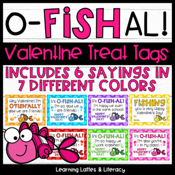 Goldfish Valentine's Day Tags Ofishal Valentine Fish Candy Student Gift Tags