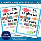 Goldfish Valentines Day Printable Cards, Swedish Fish Gift