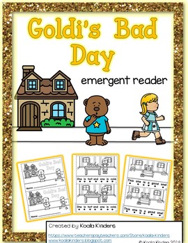 Preview of Goldi's Bad Day Emergent Reader