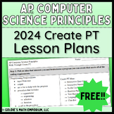 Goldie's 2024 Create Performance Task Lesson Plans for AP®