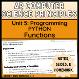 Goldie’s AP® CSP Programming in Python – Lesson 3: Functions