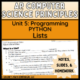 Goldie’s AP® CSP Programming in Python – Lesson 4: Lists