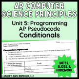 Goldie’s AP® CSP Unit 5 Programming – Lesson 2: Conditionals