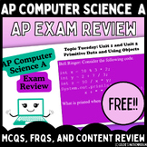 Goldie's AP© Computer Science A Exam Review -- FREE!!
