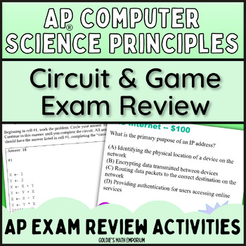 Preview of Goldie’s Circuit and Game Review for AP® Computer Science Principles