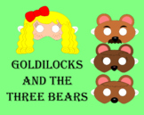 Goldilocks And The Three Bears Reader's Theater Masks. Mot