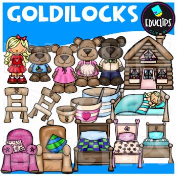 Preview of Goldilocks Clip Art Set {Educlips Clipart}
