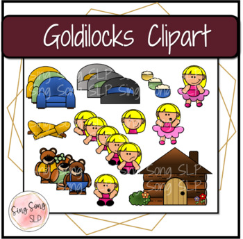 Preview of Goldilocks Clipart - Digital Resource