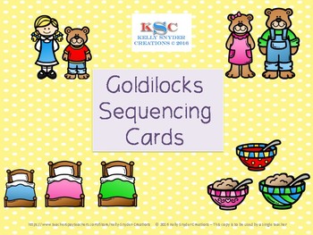 Preview of Goldilocks Retelling Sequence Cards