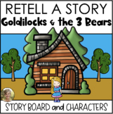 Retelling the Story Goldilocks & the 3 Bears Storyboard & 