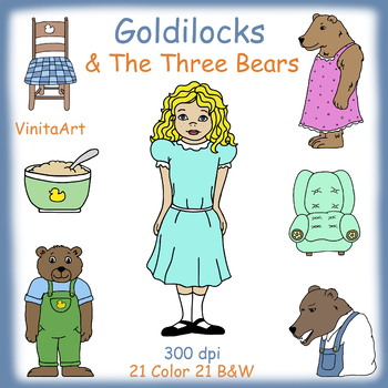 goldilocks clipart coloring