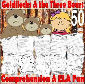 Preview of Goldilocks and The Three Bears Read Aloud Book Companion Reading Comprehension