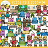 Goldilocks and The Three Bears Fairy Tale Story Clip Art