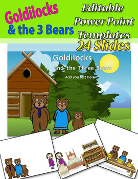 Preview of Goldilocks and the 3 Bears Editable PowerPoint Templates Slides