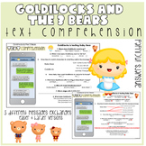 Goldilocks and the 3 Bears Text Comprehension Reading Lesson
