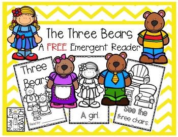 Preview of Goldilocks and the Three Bears - A FREE Book for Beginning/Emergent Readers