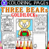 Goldilocks and the Three Bears Coloring & Writing Art Acti