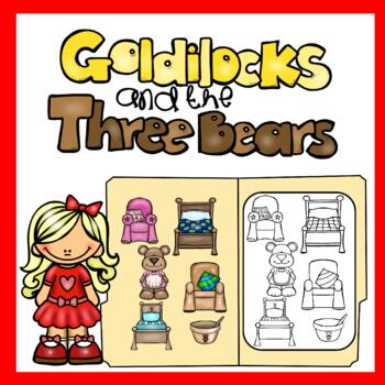 Goldilocks and the Three Bears File Folder Game by Preschool in Paradise