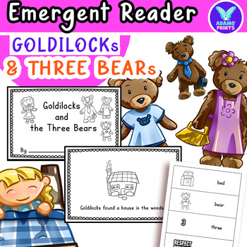 Preview of Goldilocks and the Three Bears Folktales & Legend ELA Emergent Reader Vocabulary