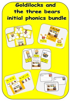 Preview of Goldilocks and the Three Bears - Initial phonics bundle