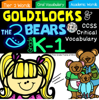 Preview of Academic Vocabulary Goldilocks and the Three Bears Bundle