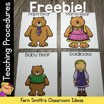 Preview of Goldilocks and the Three Bears Kindergarten Week 3 Small Group & Centers Freebie