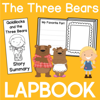 Goldilocks and the Three Bears Lapbook by Tip-Top Printables | TPT