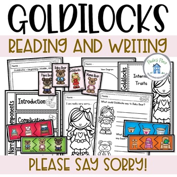 Preview of Goldilocks and the Three Bears Reading and Writing Pack
