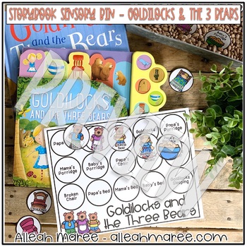 Goldilocks and the Three Bears Sensory Bin - Storybook Sensory Bins