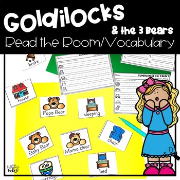 Preview of Goldilocks and the Three Bears {Vocabulary/Read the Room Activity}