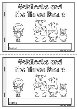 Goldilocks and the Three Bears Worksheets and Activities by Lavinia Pop