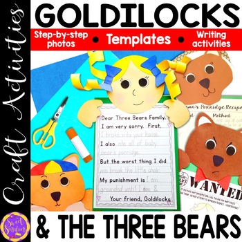 Preview of Fractured Fairytales Goldilocks and the Three Bears Craft Character Perspective