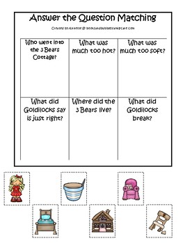 critical thinking questions for goldilocks and the three bears